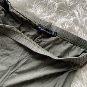 Olive PLT biker shorts